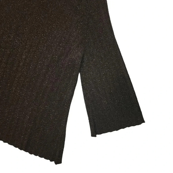 WD.NY Women's Black Viscose Long Sleeve Shimmer Comfort Cardigan Top Size Small - Picture 7 of 7